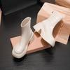 White Short Boots Women's Muffin Thick-soled Small Man Increases Height, Elasticity and Thinness Martin Boots