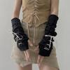 Fingerless Long Wrist Gloves Arm Warmers Elbow Mittens Cool Half Finger Gloves  for Y2k Spice Girls