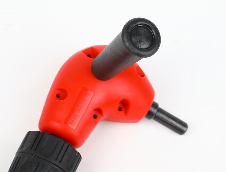 High-Speed Steel Right Angle Electric Drill Adapter with Self-Tightening Three-Jaw Chuck