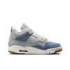 Air Jordan 4 Retro TEX Worn Blue Denim Women Sneakers Sail Gum-Light-Brown Metallic-Gold IB6716-100