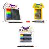 Waterproof Fabric Paint Pen for Coloring Shirts, Jeans, Jackets, Backpacks, Double-Ended Fabric Marker