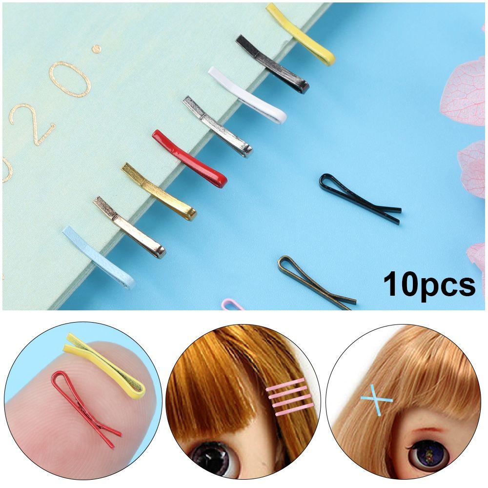 Kids Toys Accessories Children Hair Clip Mini Metal Headclip Headwear Hairclip Doll Head Clips