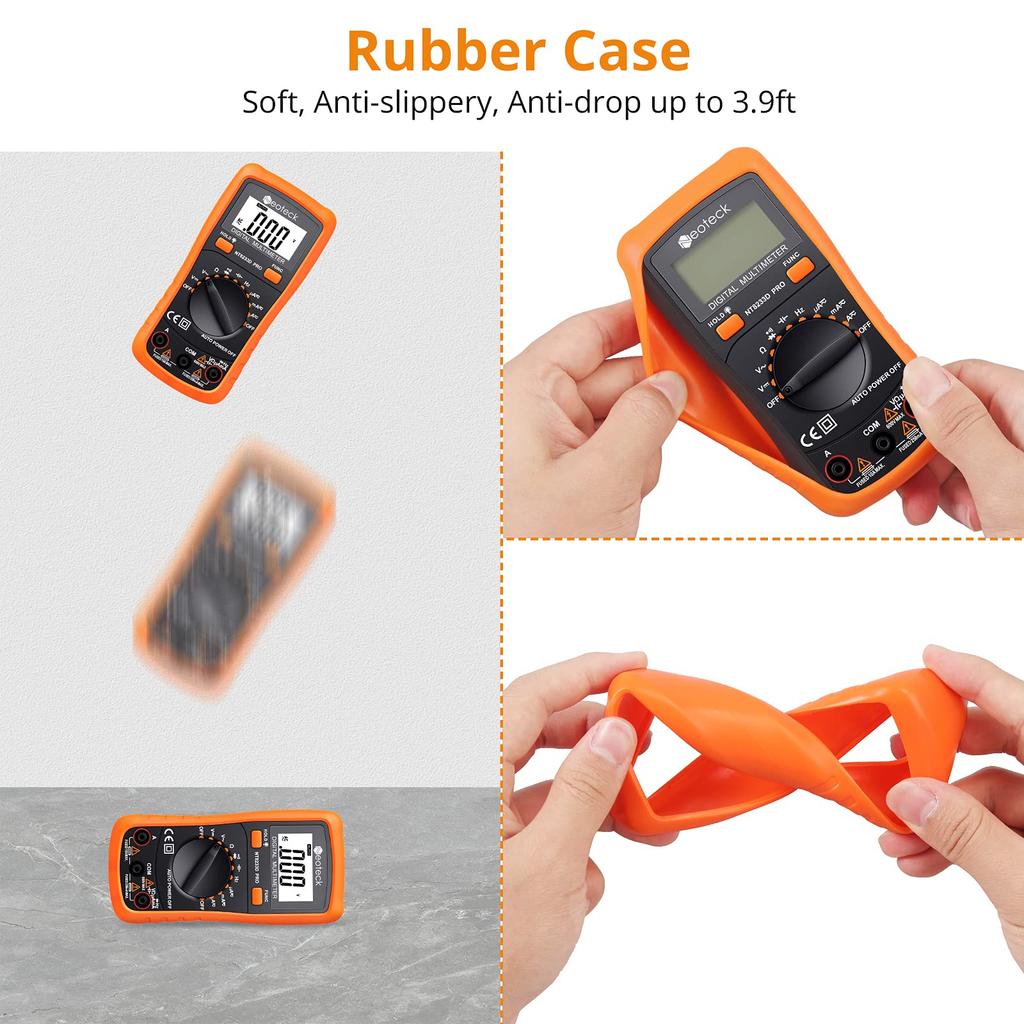 Neoteck Digital Continuity Capacitor Alligator Clip Japanese Instruction Manual Batteries Included Multimeter, Voltage, Current, Resistance, Check,