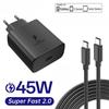 45W Super Fast Charging Wall Charger 5A USB C To Type-C Cable For SAMSUNG Galaxy S25 S24 S23 S22 S21 Ultra A54 A53 A34 Note20