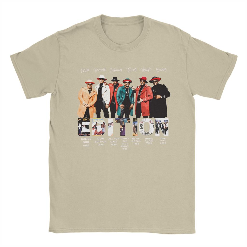 New Edition Way Tour 2026 Vintage RB Concert Graphic Printed T Shirt Men Women  Cotton  Tee Shirt Clothing