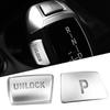 Car Gear Shift Knob P/UNLOCK Button Cover Trim Frame Decoration For BMW X6 E70 E71 X3 1 2 3 4 5 7 Aluminum Alloy Sticker Strip