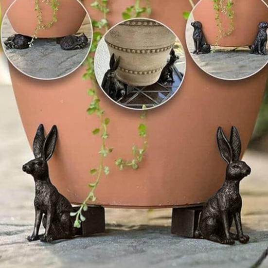 3 шт. горшок для животных на ножках, устойчивый к атмосферным воздействиям, в помещении и на открытом воздухе, держатель для цветочного горшка для собак, кошек, кроликов, стояк