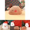 Christmas Santa Plush Toy Reindeer Pillow Soft Decor Gift For Holiday Season