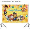 PAW Patrol Birthday Party Decoration New Version Balloon Set Disposable Tableware Kid Event Supplies Banner Backdrop Gift