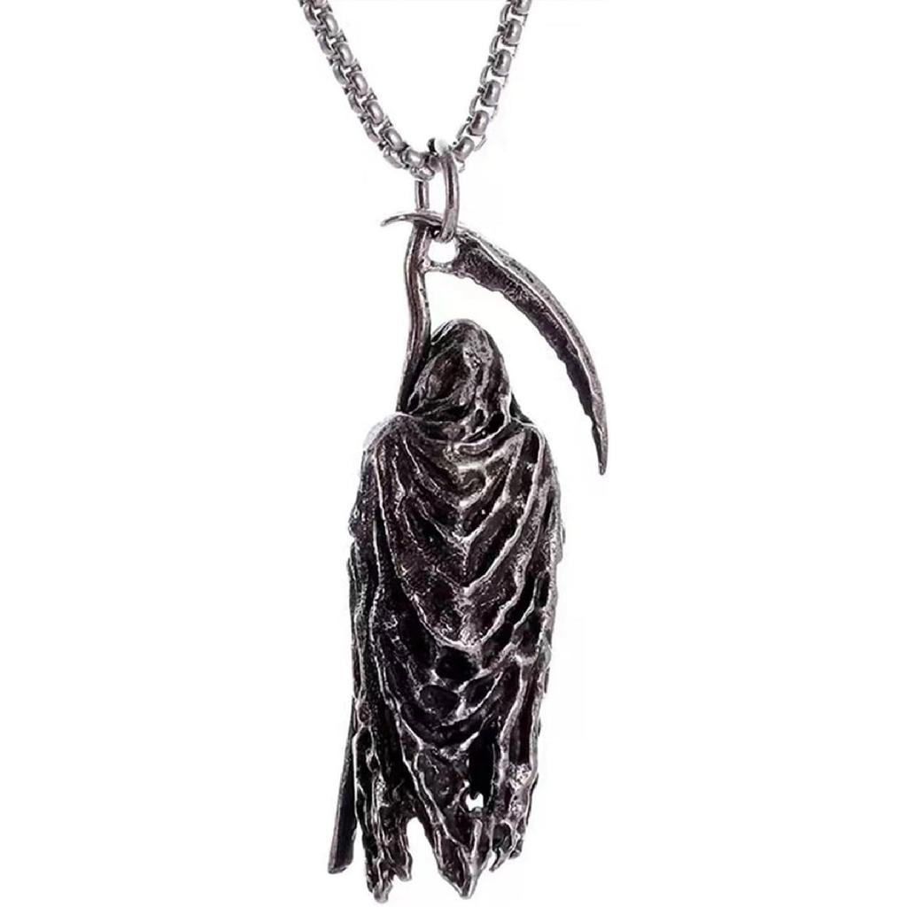 Halloween Skull Car Hanging Ornament, Truck Accessories for Jeep Men Women, Gothic Rearview Mirror Charms, Car Accessories (Death God-A)