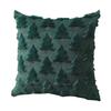 Decorative Throw Pillow Covers Plush Cover, Heart Embroidery Cushion Case with 3D Bowknot Jacquard, Pillows for Anniversary Soft Fluffy Couch