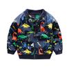 Куртки для мальчиков весна осень дети молния тонкая ветровка пальто повседневная мультфильм динозавр детская верхняя одежда дети