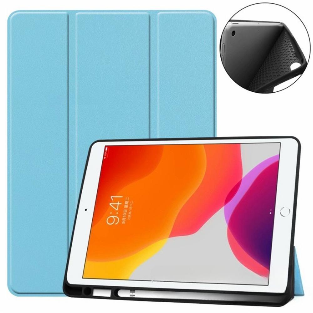 Кожаный чехол-трифолд для iPad Mini 7 со слотом для Apple Pencil, обложка с функцией автоматического сна/пробуждения