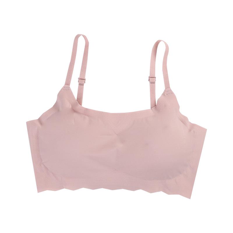 Удобный бесшовный беспроводной бюстгальтер большого размера для йоги и сна для женщин - красивый дизайн спинки