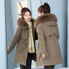 New Arrival Women's Thick Parka Long Winter Jacket with Hood and Cotton Filling