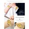 CRRJU New Men's and Women's Couple Watches Women's Watches Women's Gold Diamond-studded Watches Full of Stars and Diamonds