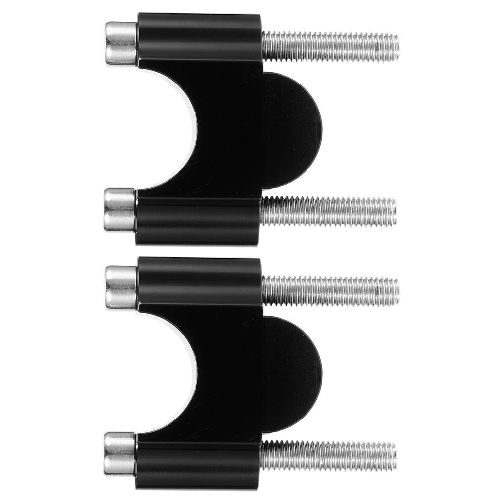 78in 30mm Handlebar Risers Clamp Bars Kit Universal Parts for Motorcycle Off Road ATV(Black )