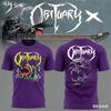 Summer men's T-shirt New Rock Obituary Band skulls Print T-shirt Men Women Fashion Oversized Short Sleeve Tshirt Graphic T-shirt