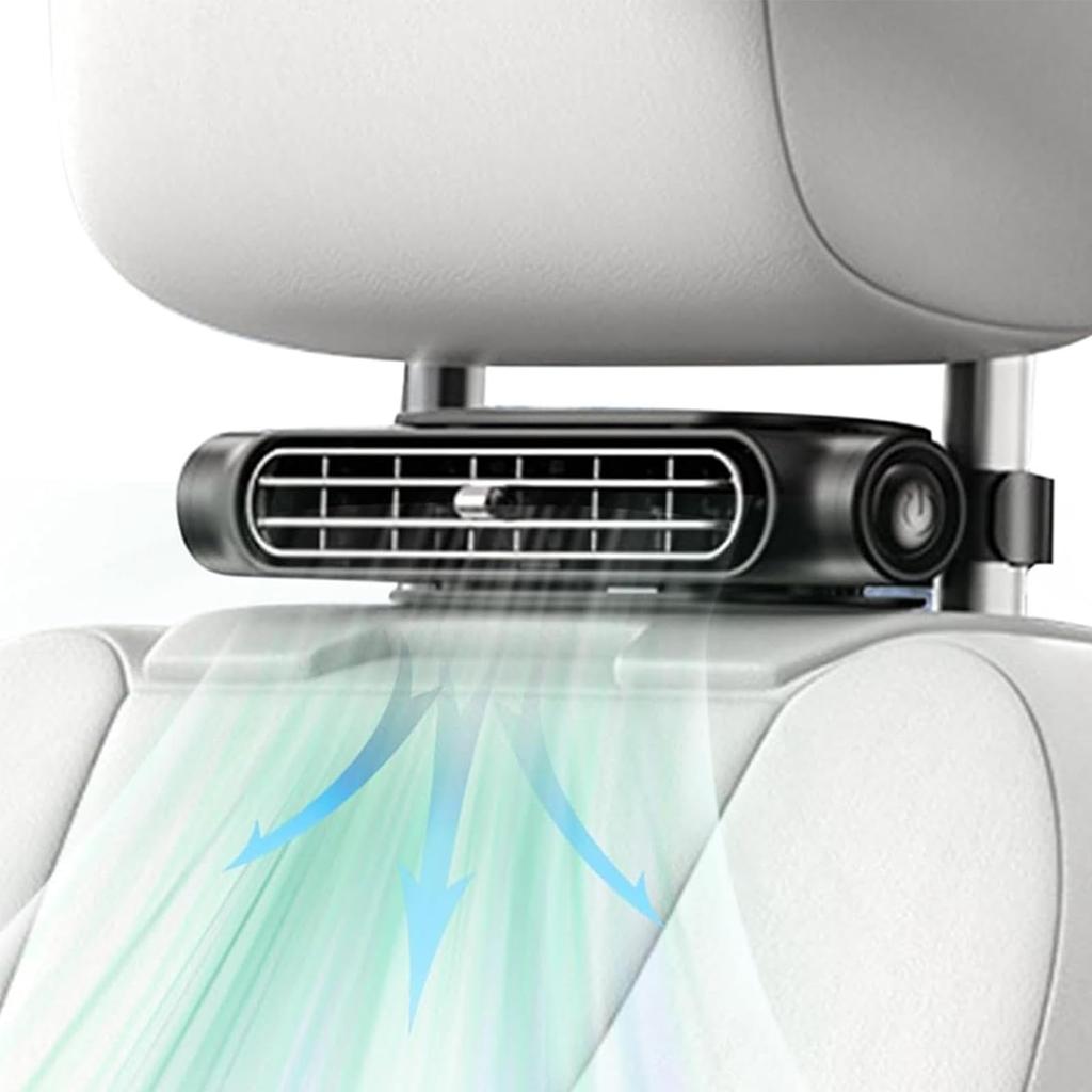 (Improved 2025 Model, 3,000 mAh, Cordless Usable) Car Fan, USB , 3 Levels of