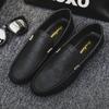 Модные новые мужские туфли для вождения из кожи, высококлассные мужские мокасины, без застежек, мужские мокасины, повседневная удобная мужская обувь