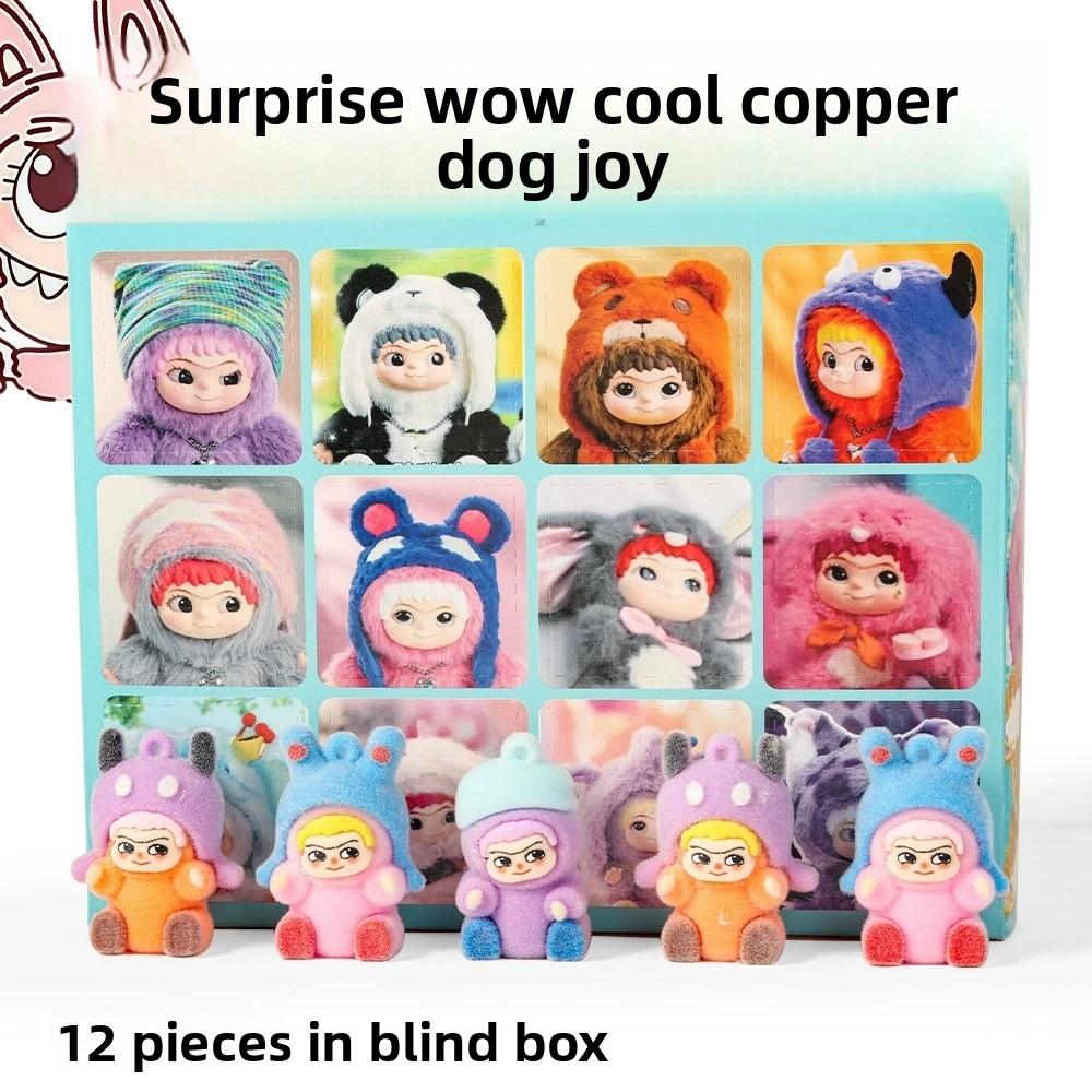 Флокированная кукла-сюрприз 12 штук в коробке-сюрпризе Tide Play Макаронное украшение