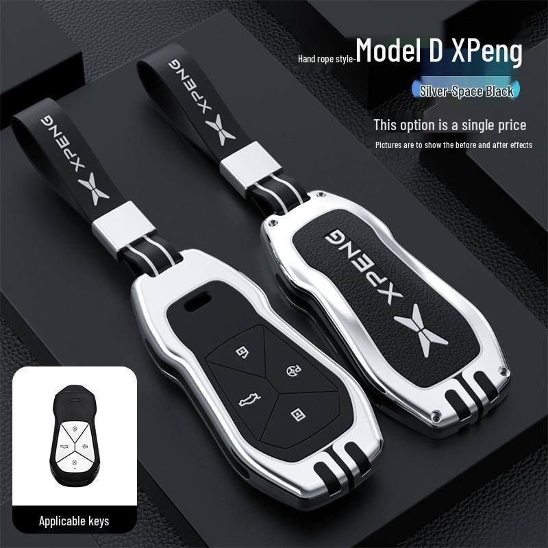 Premium Key Cover & Chain for Xiaopeng Models: P7, P7i, P5, G3, G3i, G6, G9 - Men's & Women's Edition