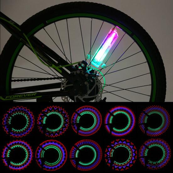 32LED DIY велосипедный фонарь красочный велосипедный фонарь для спиц велосипедного колеса сигнальная лампа для шин