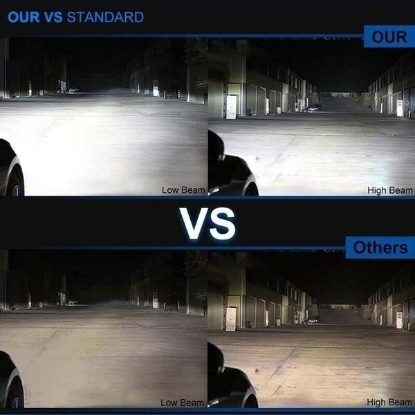 1 шт. Супер яркие водостойкие светодиодные фары конверсионные комплекты Hi / Lo Beam автомобильные фары лампы H7 H4 H11 H1 9005 HB3 9006 HB4 9012