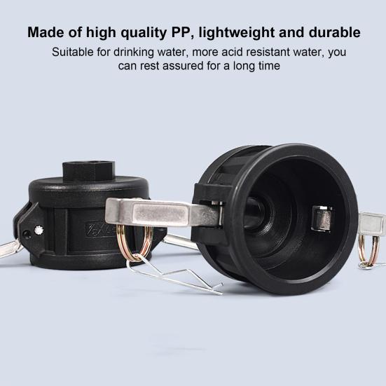 Gallon IBC Tote Adapter 2 Inch Camlock Fittings To 3/4 Inch Thread Water Tank Quick Connector Drain Garden Hose Adapter Gardening Supplies