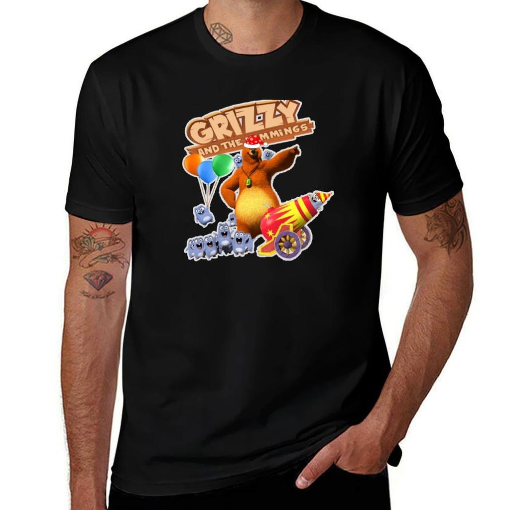 Grizzy And The Lemmings Tshirt Soft Stretch Short Sleeve Top