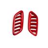 For Hyundai KONA SX2 2024-2026 LHD 2Pcs ABS Front Upper Air Vent Frame Trim Interior Dashboard Decorative Auto Styling Parts