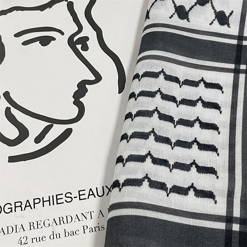 Платок-шарф с принтом, ветрозащитный, хлопковый платок на голову для мужчин и женщин, для пеших прогулок