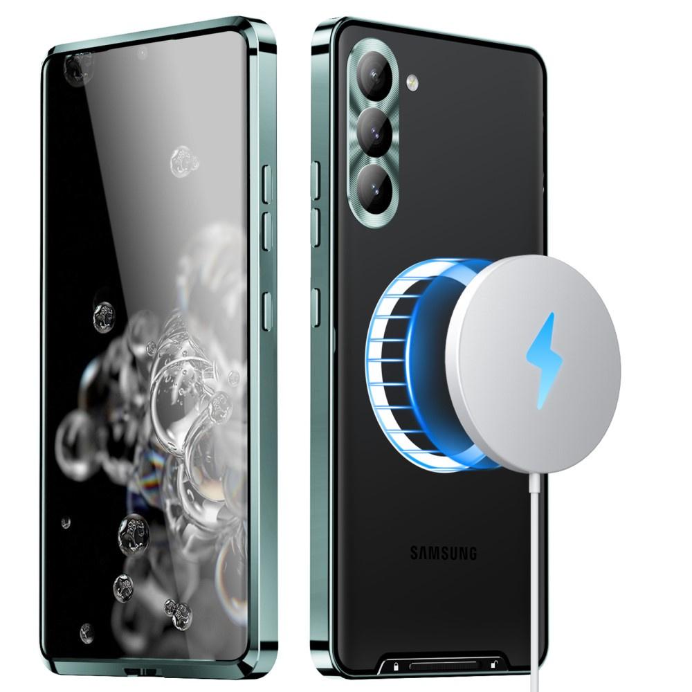 Samsung Galaxy S23 Plus Camera Protection Case, CamShield MagSafe, Clear/Green
