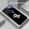 Забавные Дьявольские Глаза Для Xiaomi Redmi 13C Note13 12 Pro Plus 5G Note 9 13T Pro POCO X6 F5 F6 Черный Чехол для Телефона из Закаленного Стекла