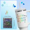 5-10pcs Waterproof Laser Name Stickers Number Letter Sticker Label Custom DIY Cup Mug Sticker Gift Card Stationery Decor Diary