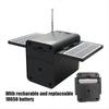 Солнечная аварийная зарядка FM-радио Многофункциональная Bluetooth-колонка Воспроизведение с карты TF и USB-накопителя с аккумулятором 18650