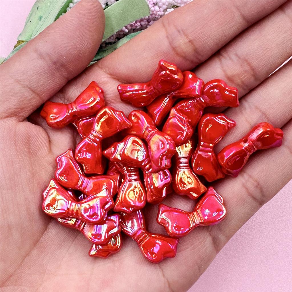 20 шт. 11,1*21,8 мм 9 цветов модные акриловые банты свободные бусины для браслетов ожерелья изготовление ювелирных изделий