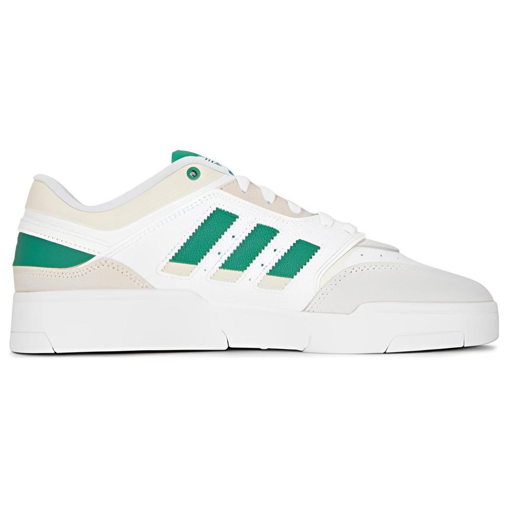 Adidas Drop Step Low White Semi Court Green Unisex Sneakers Cloud-White HQ7132