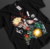 Футболка My Hero Academia, футболка с Бакуго, футболка с Деку и Каччаном, футболка Тодороки MHA, унисекс.