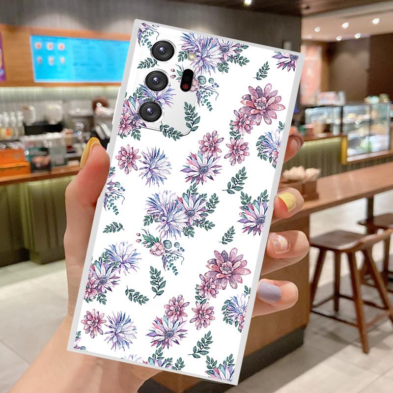 Чехол с цветочным узором для Samsung Galaxy Note 20 Ultra 10 Plus Lite Note10 Note20 20Ultra 5G, мягкий силиконовый чехол для телефона