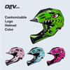 Cool Shape Full Face Bicycle Helmet for Kids for Mountain Biking and Skating Protective ABS Material Kids Bike Helmet