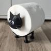 В форме кошки отдельно стоящая подставка для хранения рулонов туалетной бумаги, напечатанная на 3D-принтере, подставка для туалетной бумаги