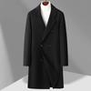 High-end Wool Coat Men's Autumn and Winter Double-breasted Long Woolen Trench Coat Handmade Double-sided Woolen Coat Coat