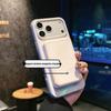 Тонкий магнитный кольцо-держатель для iPhone 16/17 Pro Max, двухцветный, с покрытием, приятным на ощупь, противоударный, матовый чехол