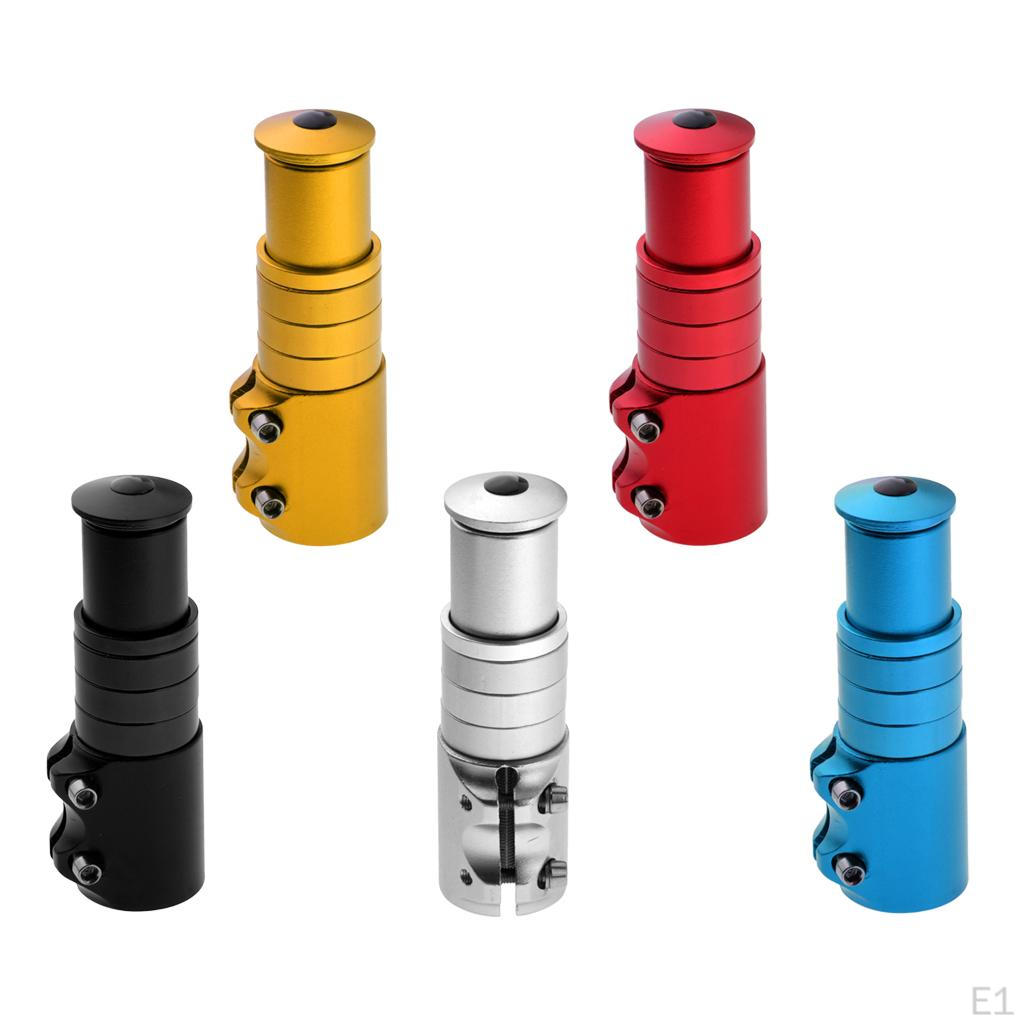 Регулируемая подставка для руля велосипеда, удлинитель выноса выноса велосипедной вилки из алюминиевого сплава - черный