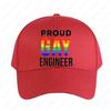 Proud Gay Engineer LGBTQ Cap Women Unisex Adult Casual Adjustable Printed Baseball Caps Trucker Cap