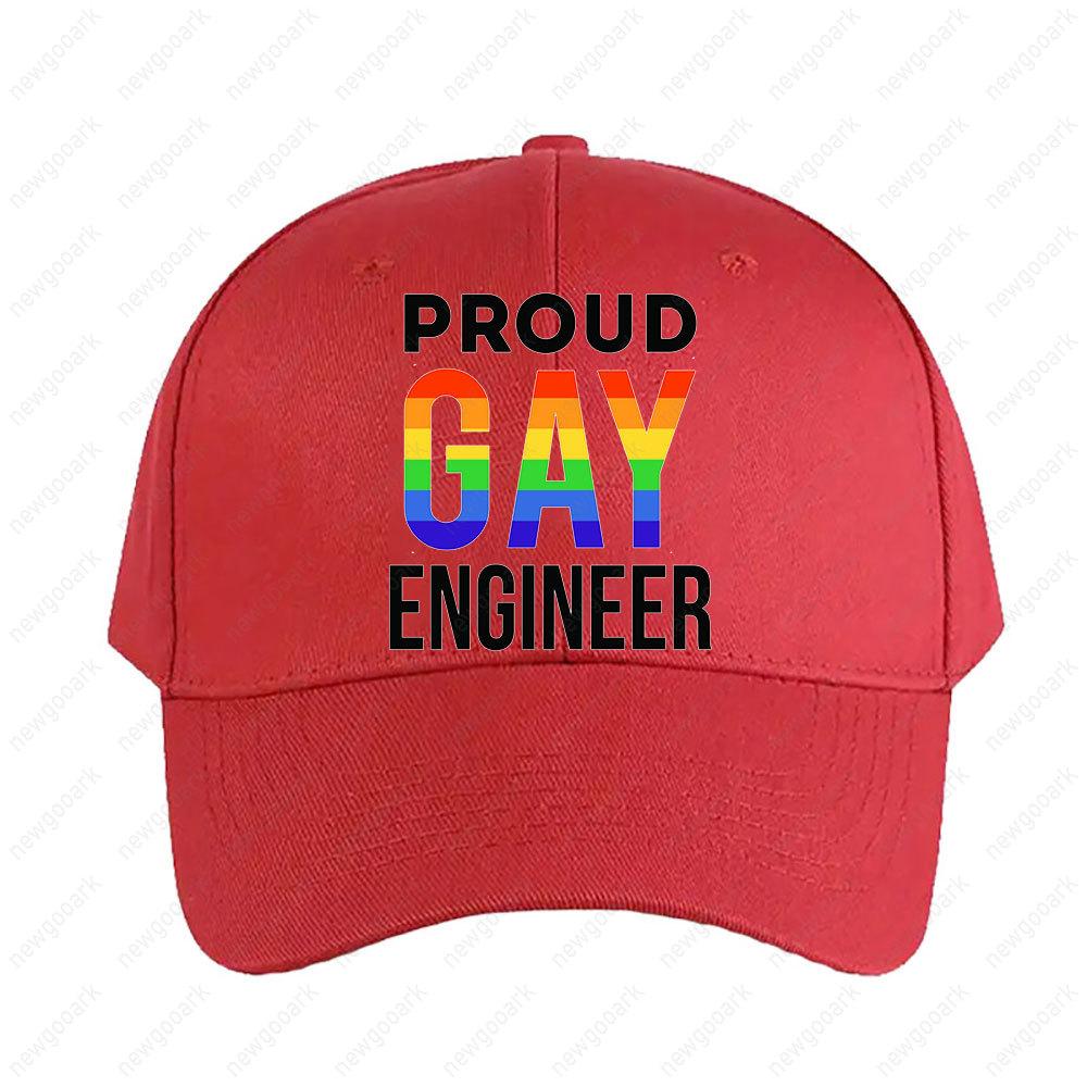 Proud Gay Engineer LGBTQ Cap Women Unisex Adult Casual Adjustable Printed Baseball Caps Trucker Cap