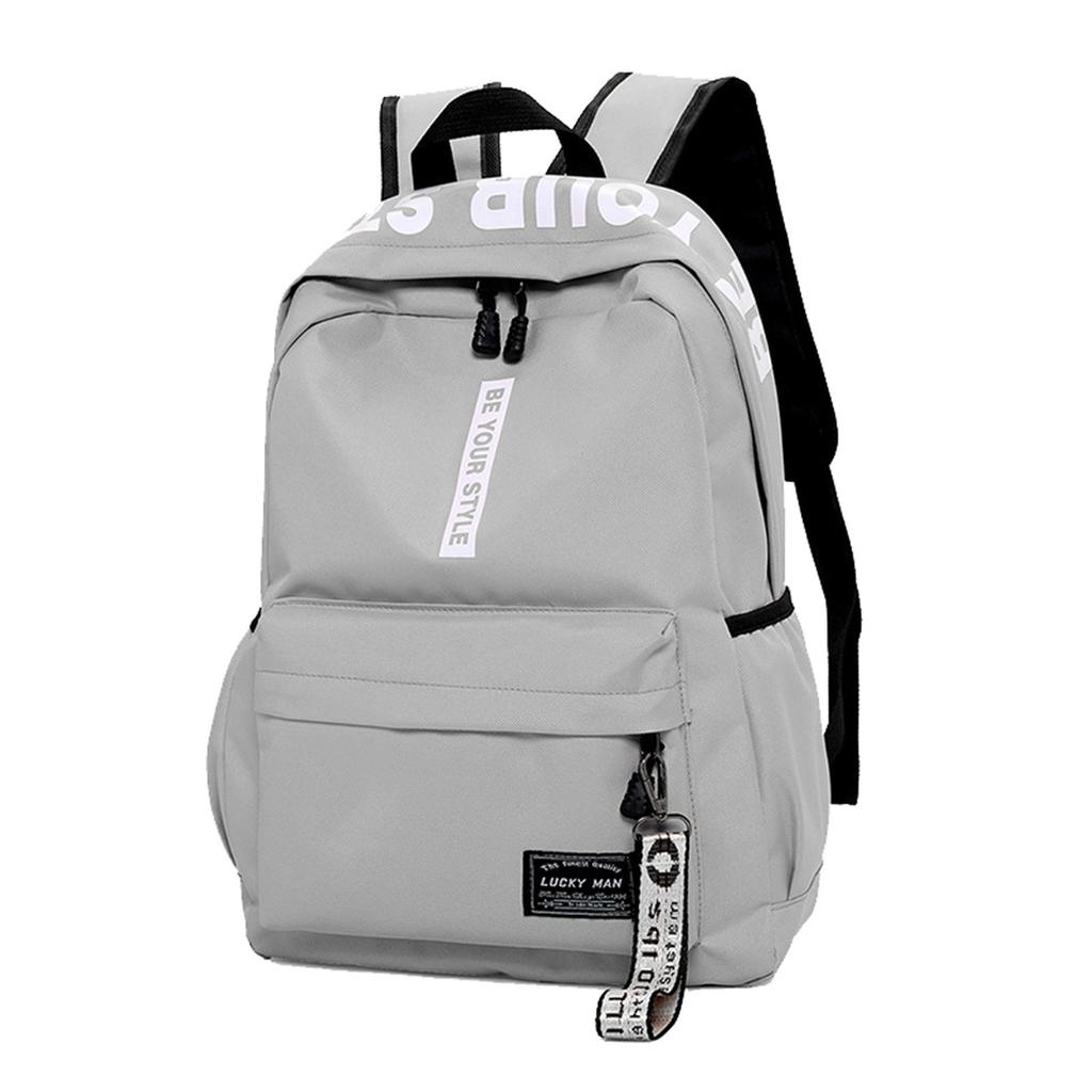2025 New Style Backpack Unisex Junior High School and High School Students Backpack Large Capacity Korean Style Campus Canvas Double Shoulder Bag.