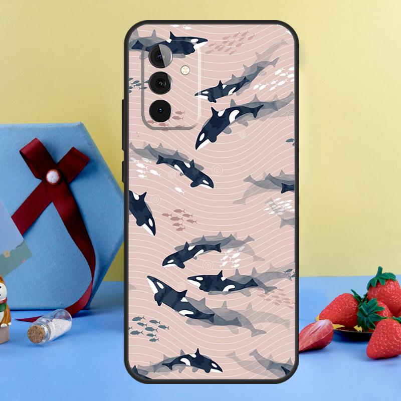 Косатки Косатки Чехол Для Samsung Galaxy A26 A16 A36 A56 A15 A35 A55 A14 A34 A54 A12 A32 A52 A13 A33 A53 A17