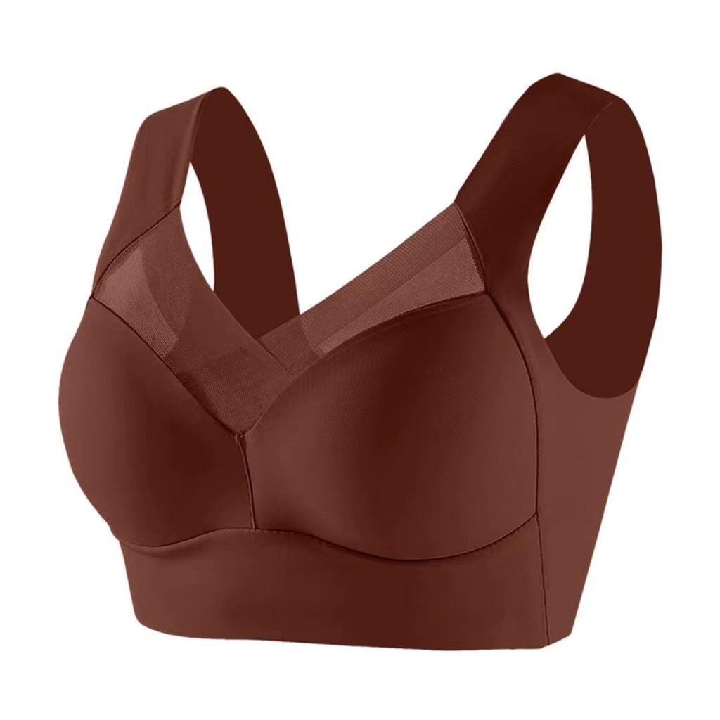 Seamless Silk Sports Bra: Anti-Sag, Fixed Cup, Wireless Design with Beautiful Back